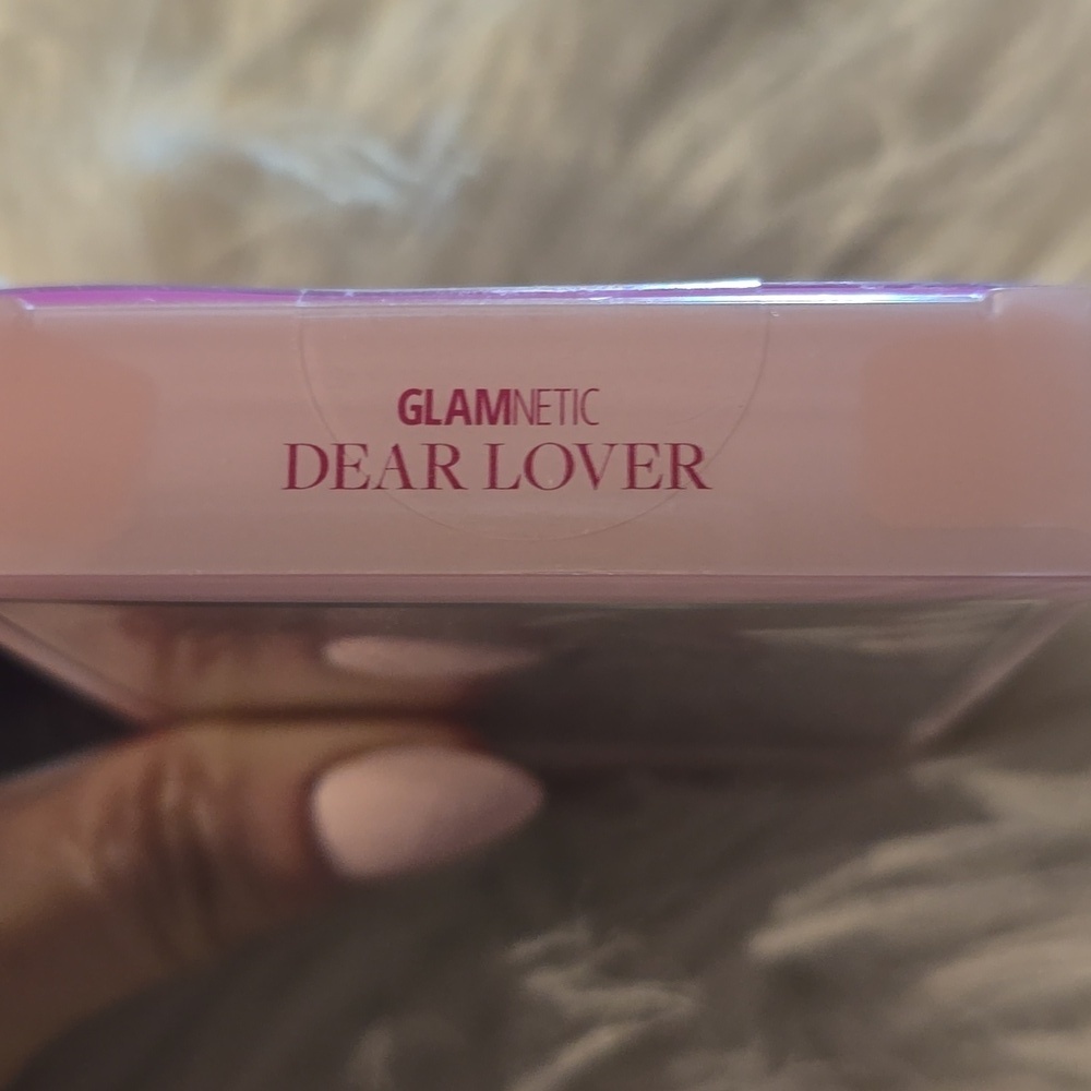 Glamnetic Dear Lover Short Squoval Square Valentine Hearts Metallic Nails New - Picture 11 of 11